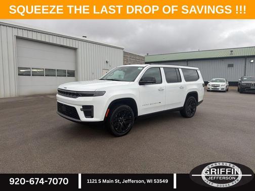 Bright White Clearcoat 2026 Jeep Grand Wagoneer L Limited Reserve 4x4