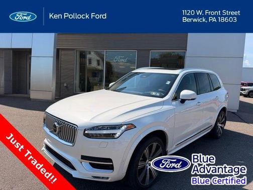 Crystal White Metallic 2024 Volvo XC90 B6 Ultimate Bright Theme 7-Seater