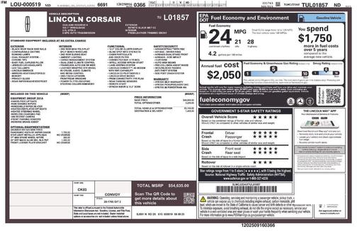 2026 Lincoln Corsair Reserve