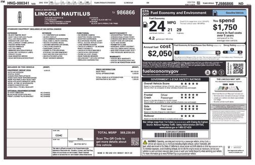 2026 Lincoln Nautilus Reserve