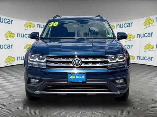 Tourmaline Blue Metallic 2020 Volkswagen Atlas 3.6L SE w/Technology