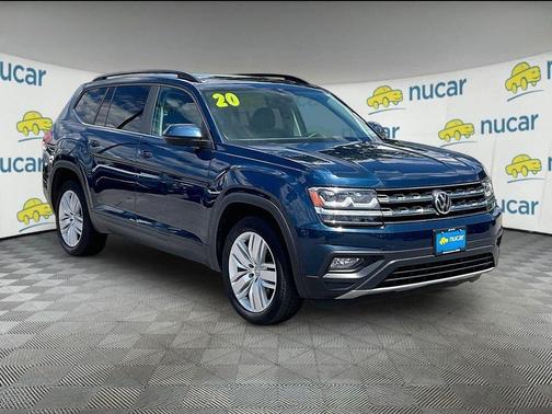 Tourmaline Blue Metallic 2020 Volkswagen Atlas 3.6L SE w/Technology