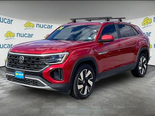 Aurora Red Metallic 2024 Volkswagen Atlas Cross Sport 2.0T SE w/Technology
