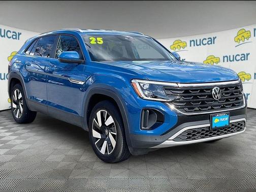 Mountain Lake Blue 2025 Volkswagen Atlas Cross Sport 2.0T SE w/Technology