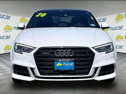 Glacier White Metallic 2020 Audi A3 2.0T S line Premium