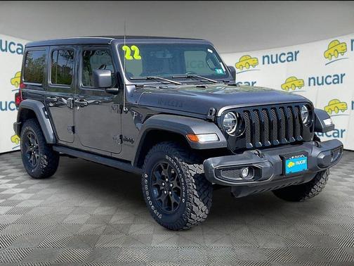 Gray 2022 Jeep Wrangler Unlimited Sport