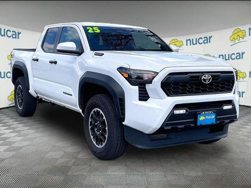 White 2025 Toyota Tacoma Hybrid TRD