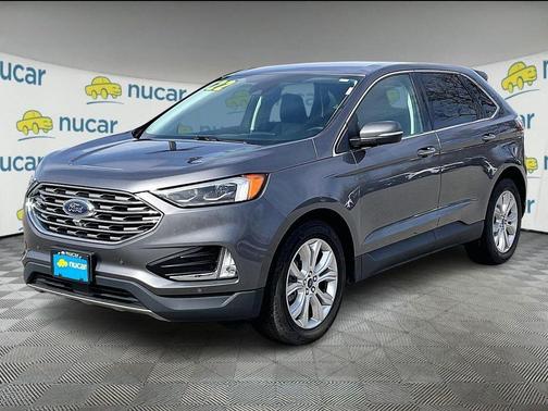 Gray 2022 Ford Edge Titanium