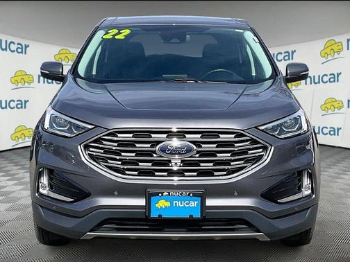 Gray 2022 Ford Edge Titanium