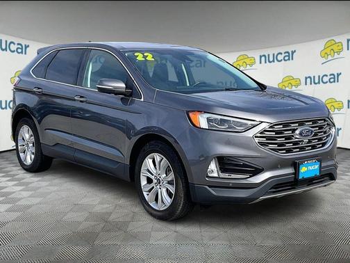 Gray 2022 Ford Edge Titanium