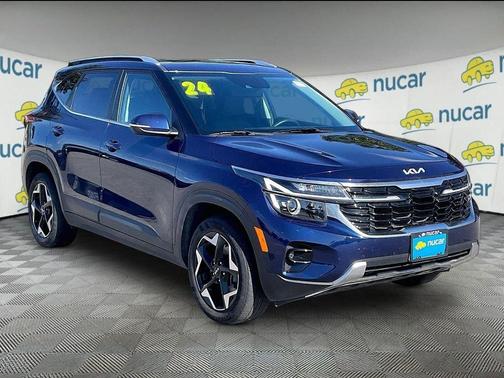 Blue 2024 Kia Seltos EX