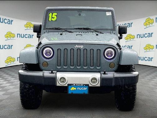 Gray 2015 Jeep Wrangler Unlimited Sahara