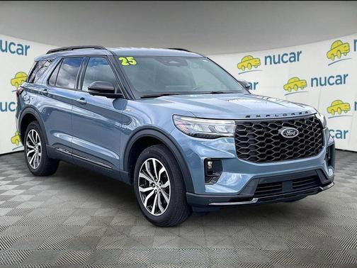 Blue 2025 Ford Explorer ST-Line