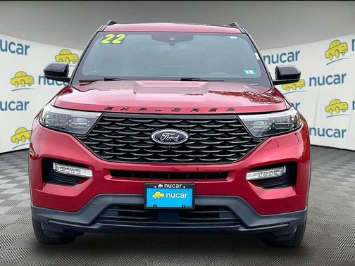 Red 2022 Ford Explorer ST-Line