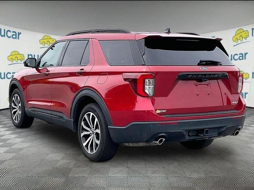 Red 2022 Ford Explorer ST-Line