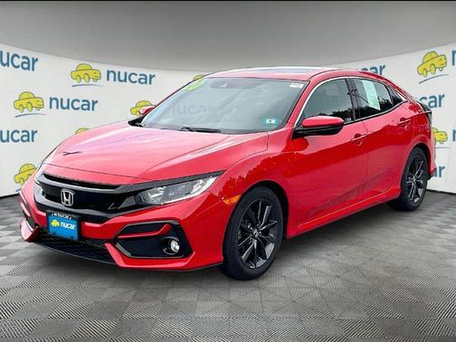 Red 2020 Honda Civic EX-L