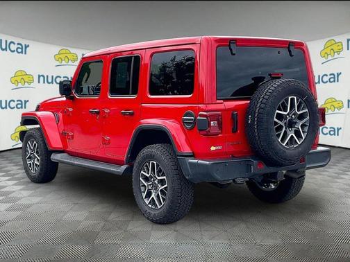 Red 2025 Jeep Wrangler Sahara