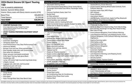 2024 Buick Encore GX Sport Touring