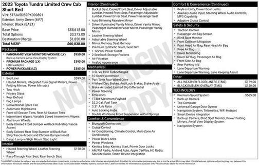 Army Green 2023 Toyota Tundra Limited