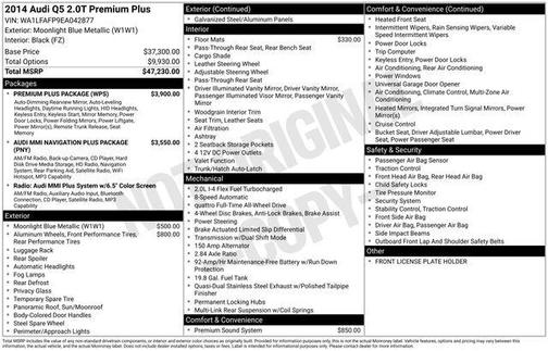2014 Audi Q5 2.0T Premium Plus