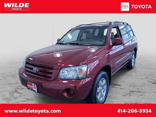 Red 2006 Toyota Highlander Base