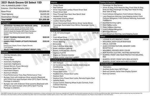 2021 Buick Encore GX Select