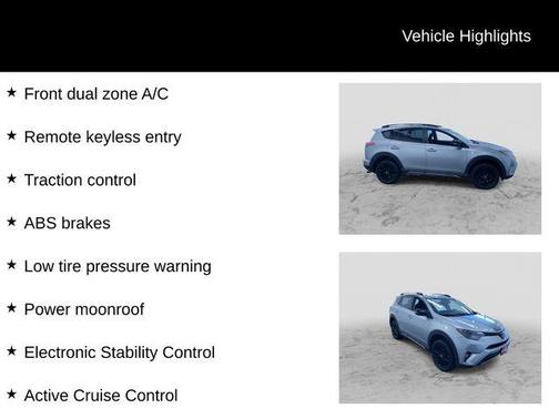 Silver Sky Metallic 2018 Toyota RAV4 Adventure