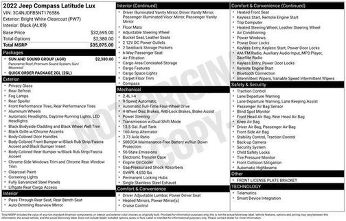 2022 Jeep Compass Latitude Lux
