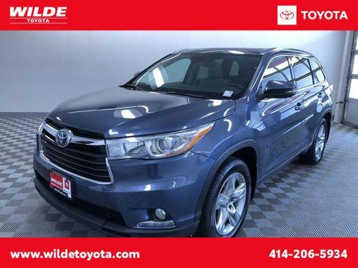Shoreline Blue Pearl 2016 Toyota Highlander Limited Platinum
