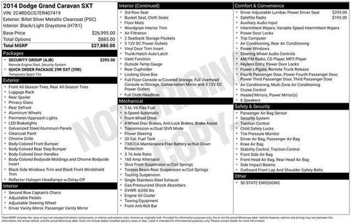 2014 Dodge Grand Caravan SXT