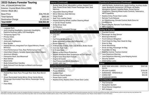 2023 Subaru Forester Touring