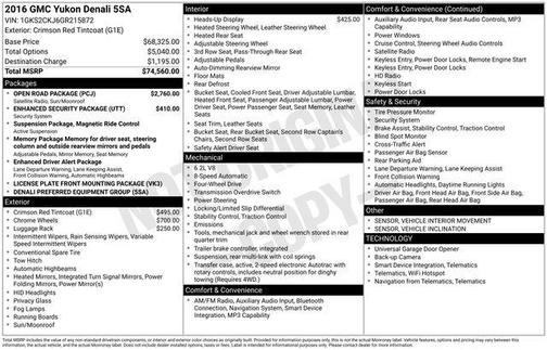 2016 GMC Yukon Denali