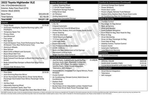 2022 Toyota Highlander XLE