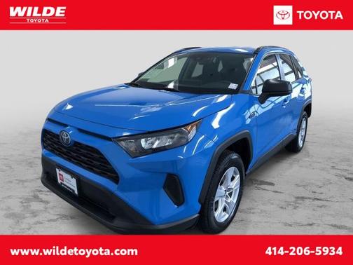 Blue Flame 2019 Toyota RAV4 Hybrid LE