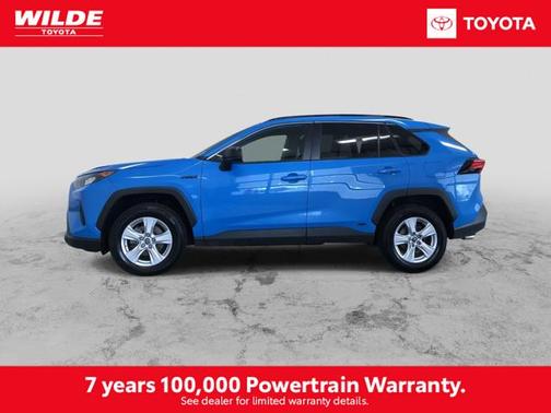 Blue Flame 2019 Toyota RAV4 Hybrid LE