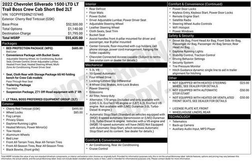 2022 Chevrolet Silverado 1500 LT Trail Boss