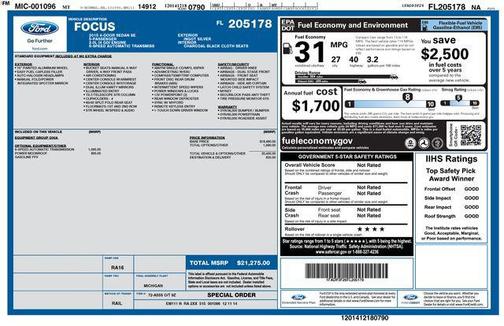 2015 Ford Focus SE
