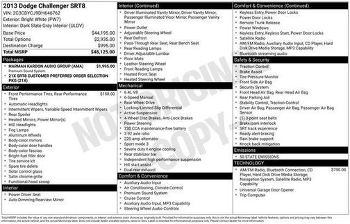 2013 Dodge Challenger SRT8