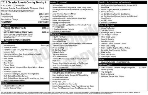 2015 Chrysler Town & Country Touring-L