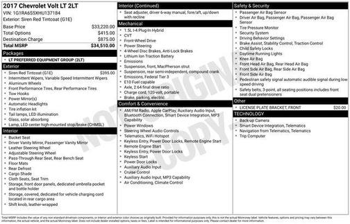 2017 Chevrolet Volt LT