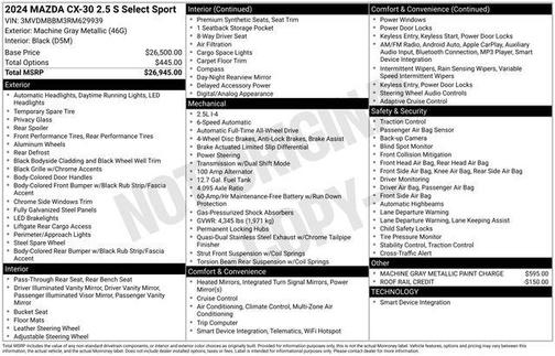 2024 Mazda CX-30 2.5 S Select Sport