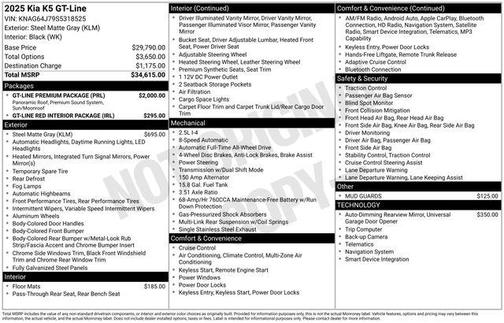 2025 Kia K5 GT-Line