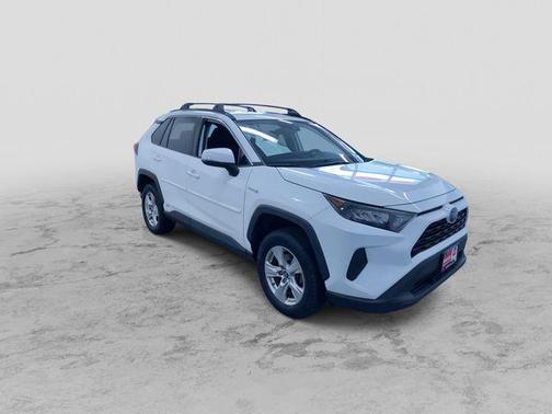 Blizzard Pearl 2019 Toyota RAV4 Hybrid LE