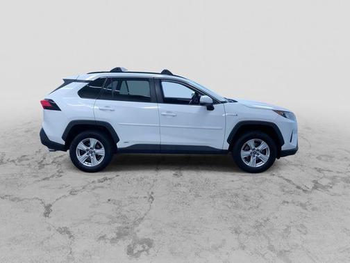 Blizzard Pearl 2019 Toyota RAV4 Hybrid LE