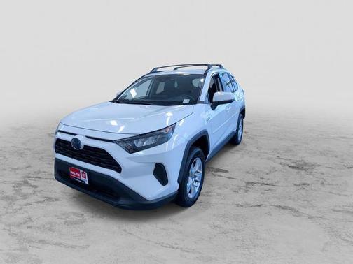 Blizzard Pearl 2019 Toyota RAV4 Hybrid LE