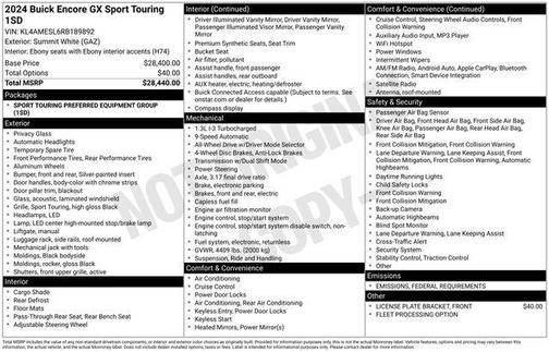 2024 Buick Encore GX Sport Touring