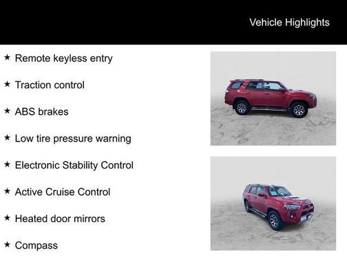 Red 2020 Toyota 4Runner TRD Off Road