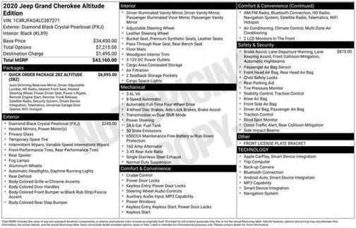 2020 Jeep Grand Cherokee Altitude