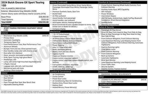 2024 Buick Encore GX Sport Touring