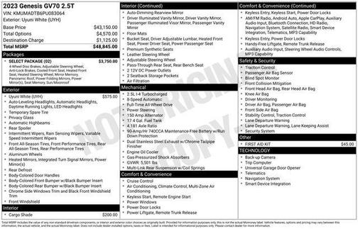 2023 Genesis GV70 2.5T